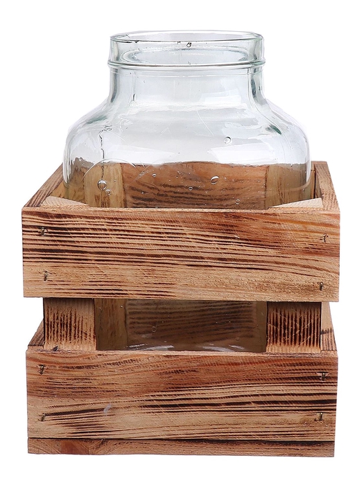 <h4>DF09-883744500 - Bottle+wood Thelma 19.5x19.5xh26 clr Eco</h4>