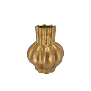 Garlic Gold Low Vase 16x19cm Nm