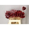 Stick Heart Metallic Red 6cm