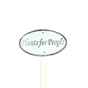 Bijsteker 20cm Metaal Plants people 4*8cm