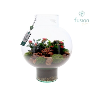 Green Bottle Laura Large met arrangement