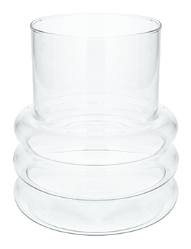 DF01-883913900 - Vase 3 Layers high d14/19xh21 clear Eco