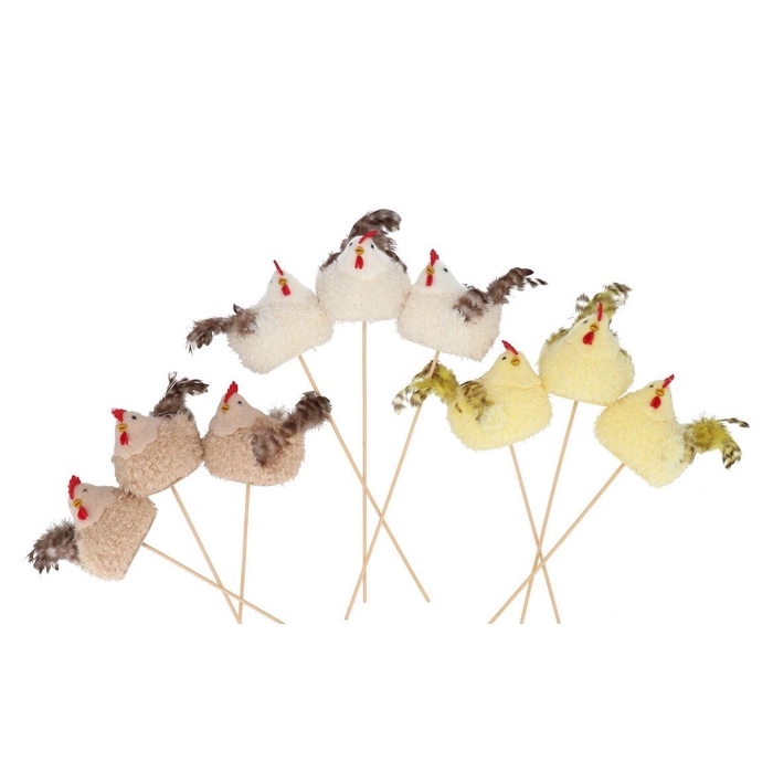 <h4>Easter Fun Pick Natural Brown Mix Chicken Ass 13x9x39cm</h4>