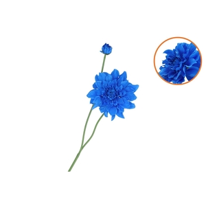 Silk Dahlia Spike Blue 78cm Nm