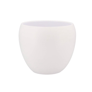 Vinci Matt White Flower Pot 22x19cm