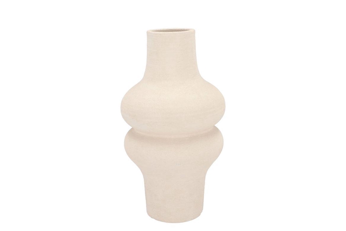 <h4>Lisboa White Vase Bulb High 18x18x34cm Nm</h4>