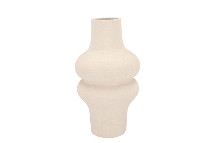 <h4>Lisboa White Vase Bulb High 18x18x34cm</h4>