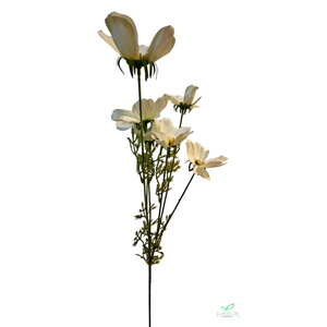 SILK FLOWERS - COSMOS SPRAY AEROSOL CREAM 79CM