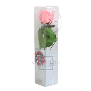 Roos op steel mini 27,5cm Pastel pink