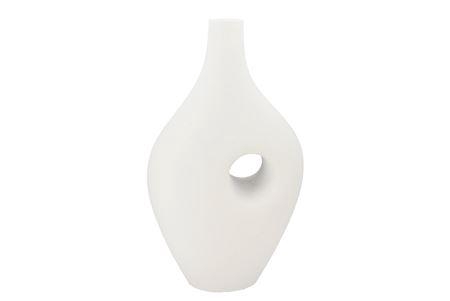 <h4>Jill White Vase Oval 20x40x73cm</h4>