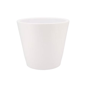 Vinci Matt White Container Pot 29x26cm