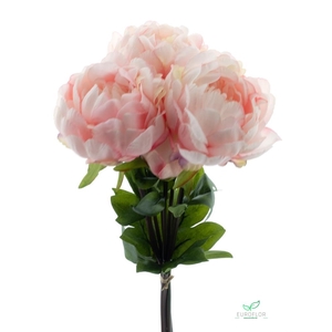 SILK FLOWERS - PAEONIA BUNDLE CHIMINEZ PINK 51CM