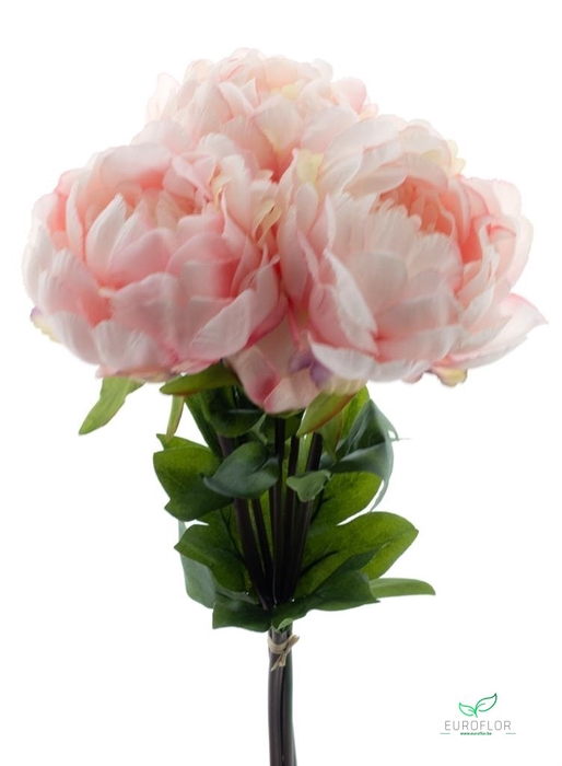 SILK FLOWERS - PAEONIA BUNDLE CHIMINEZ PINK 51CM