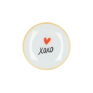 Plate Round Xoxo 18x18x2cm