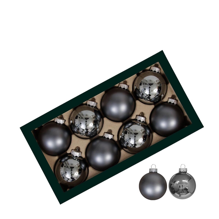 <h4>Kerstbal Bal  80mm combi x8</h4>