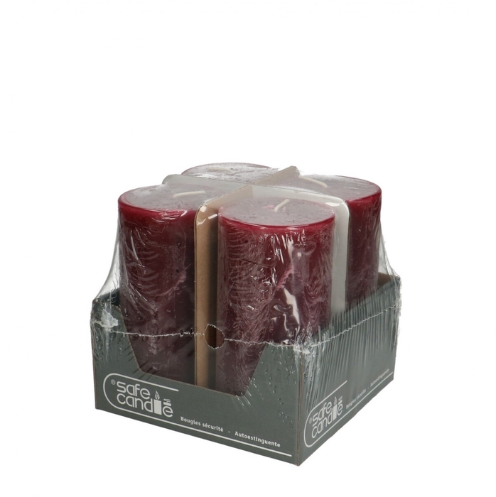 <h4>Kaars Stomp Safe d07*14cm rustiek</h4>