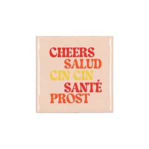 Tile Cheers Salud Pink 10x10x1cm