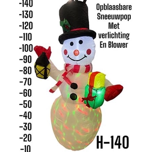 Sneeuwpop Opblaasbaar + Blower 140cm