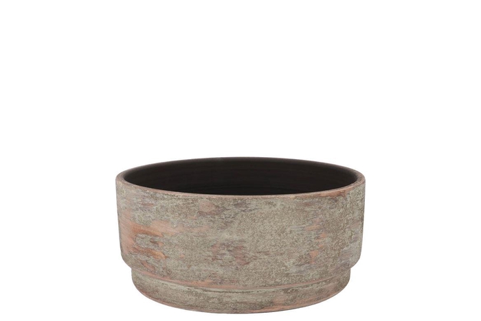 <h4>Romy Brown Bowl Round 24x13cm</h4>