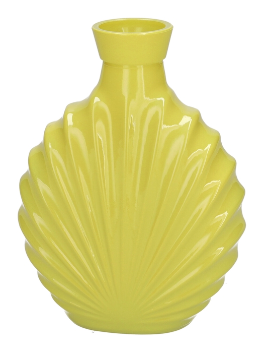 <h4>DF02-721080700 - Bottle Shelia 12.5x5.5x16.8 yellow milky</h4>