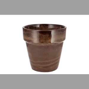 Ebbi Moss Brown Pot Glaze 17x17cm Nm