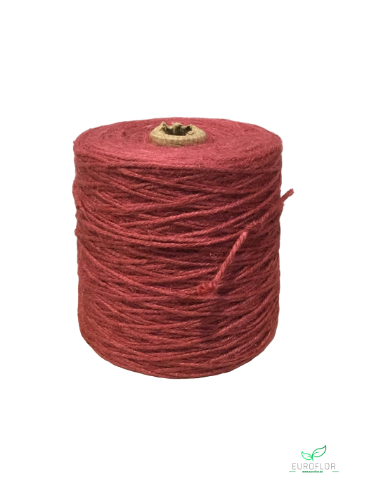JUTE ROPE 1KG BORDEAUX