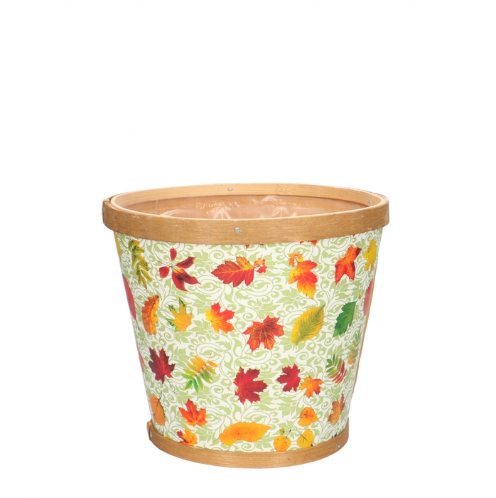 <h4>Autumn Wood leaf pot d17*15cm</h4>