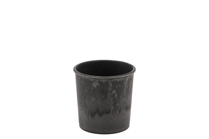 Melamine Grey Pot 9x7x9cm Nm