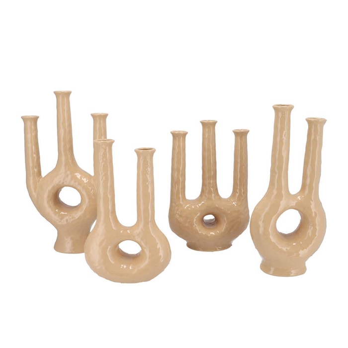 <h4>Isla Sand Vase Twin Tube 21x9x40cm Nm</h4>