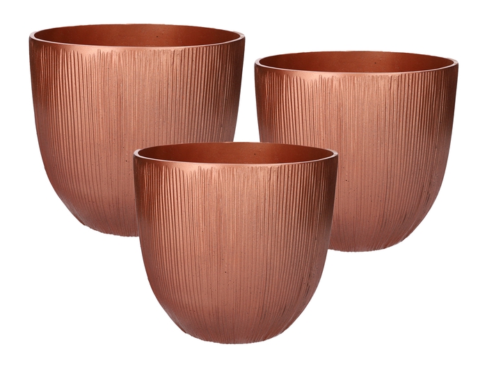 <h4>DF03-710634900 - Set/3 Pot Brass d37xh33 copper</h4>