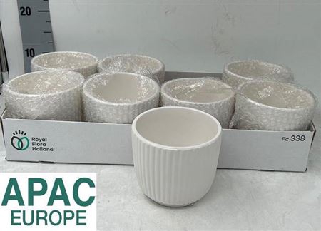 <h4>Keramische Pot Wit H12 D14</h4>