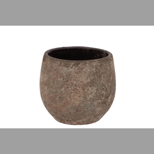 Bali Indonesian Grey Pot 16x14cm