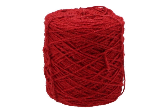 Ribbon Flax Cord Jute Red 3,5mm 1kg