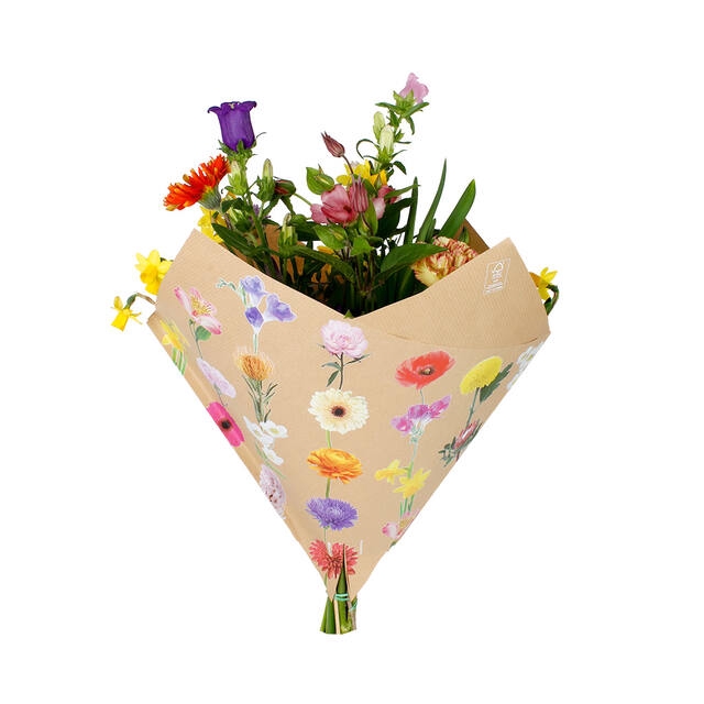 <h4>Hoes 35x35cm Oblique 45gr kraft Flower Stems 250/doos</h4>
