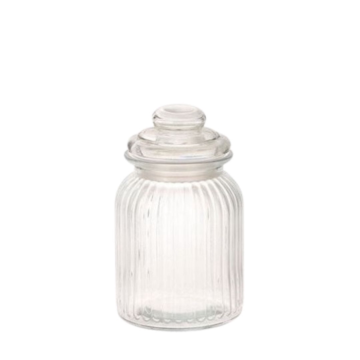 <h4>Glass Pot+cover d11*21.5cm</h4>