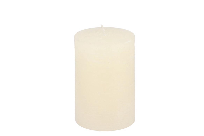 <h4>Candle Rustic Pillar Offwhite 7x10cm</h4>
