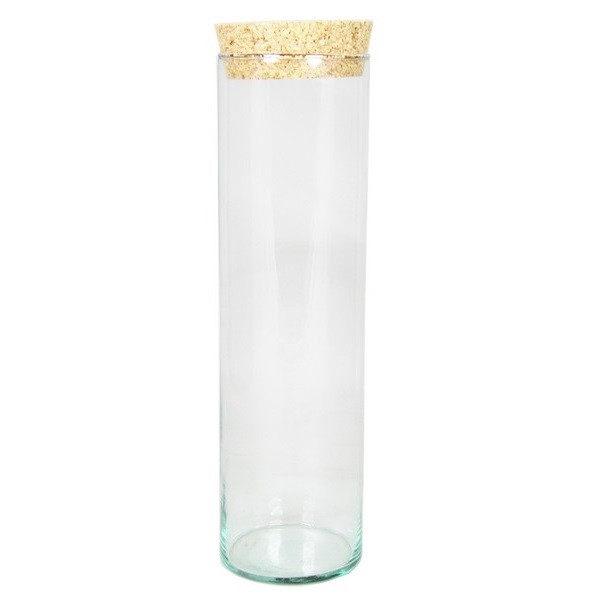<h4>Glas Eco cilinder+kurk d08.5*30cm</h4>