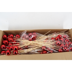 Stick Ball Mirror C. Ø6cm Red