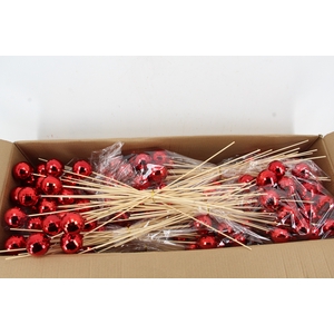 Stick Ball Mirror C. Ø6cm Red