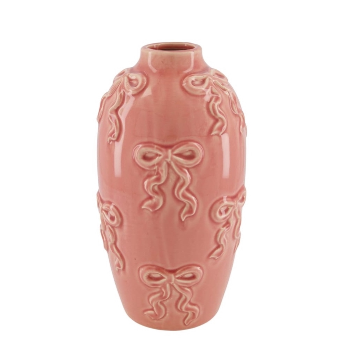 <h4>Keramiek Exclusief Strik vaas d16*29cm</h4>
