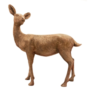 Deco Deer Fallow L81w28h89 Gold