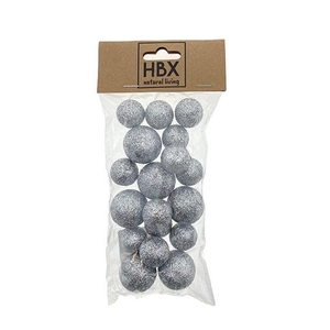 Ball With Glitter 18pcs D2