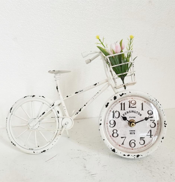 <h4>Clock Bicycle 30x20cm White 86</h4>
