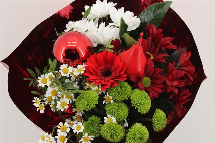 <h4>Boeket 9-10 Tak Kerst Rood</h4>