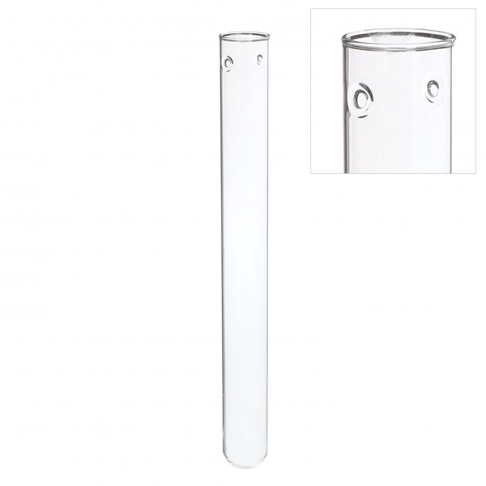 <h4>Glas Reageerbuis+2gat d03*28cm</h4>