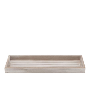 Wood Antique Tray Grey 14x40x3cm