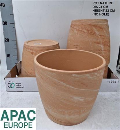 <h4>Keramiek Pot Nature H22 D24</h4>