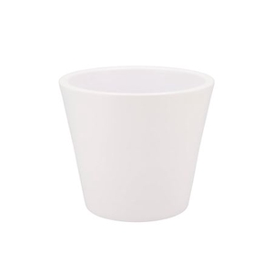 Vinci Matt White Container Pot 21x19cm