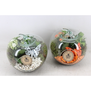 arr2 PL - Glazen appel x4 - oranje/wit