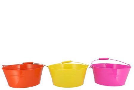 <h4>Zinc Dutch Orange Mix Basic Bowl Ass 34x14x30cm</h4>